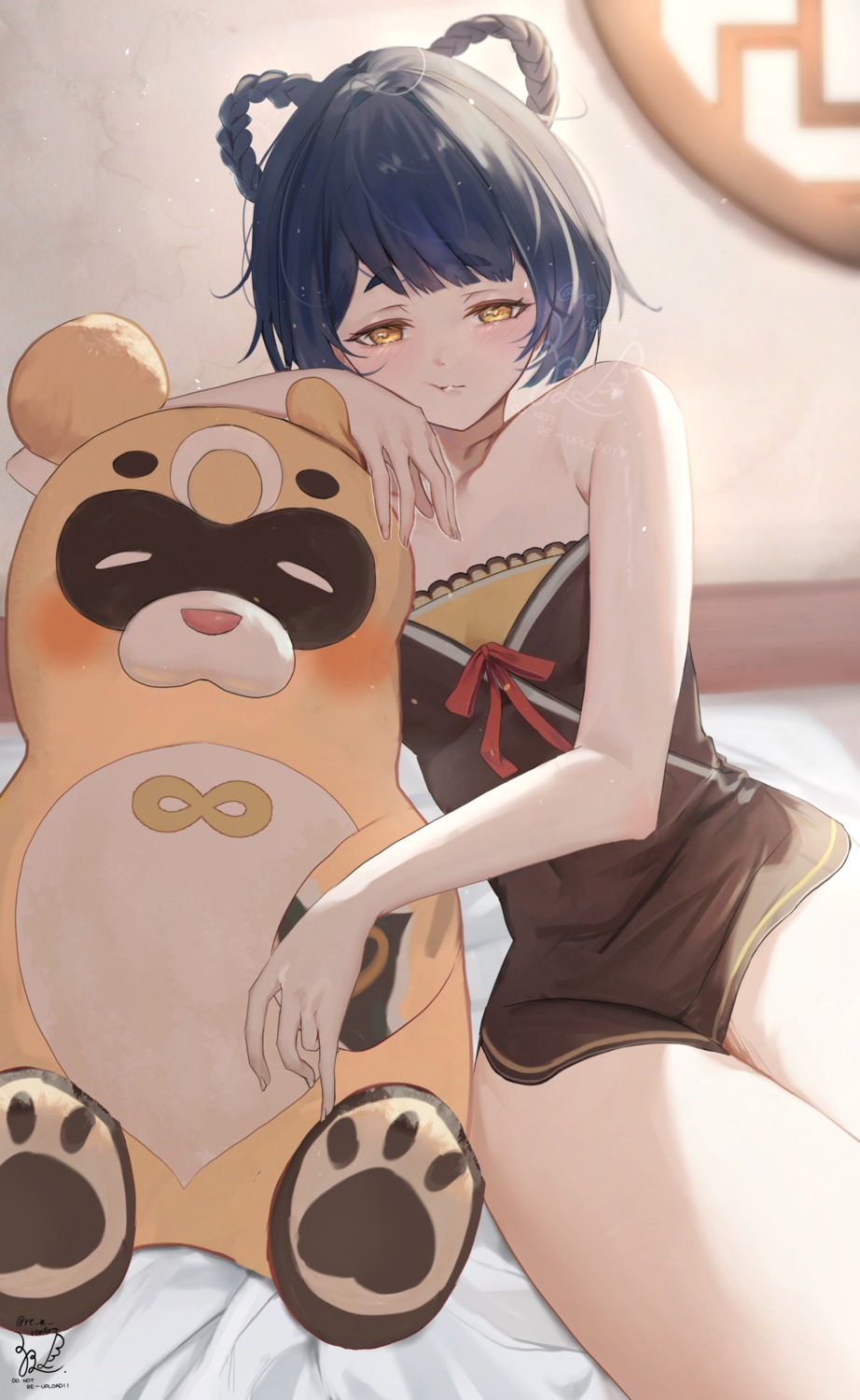 asian_clothes, genshin_impact, sazanami_(re_n_rentaro), xiangling