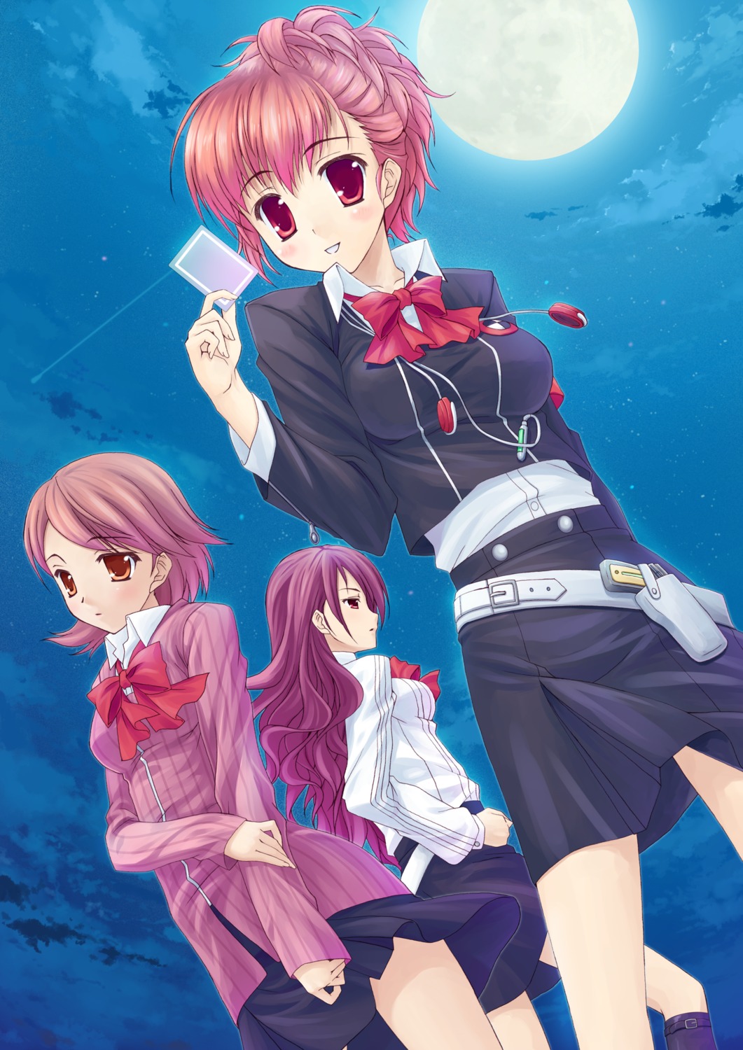 female_protagonist_(p3), hinata_nao, kirijou_mitsuru, megaten, persona, persona_3, seifuku, takeba_yukari