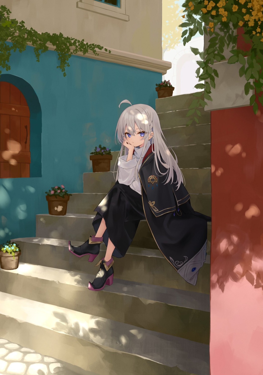 azuuru, elaina_(majotabi), heels, majo_no_tabitabi
