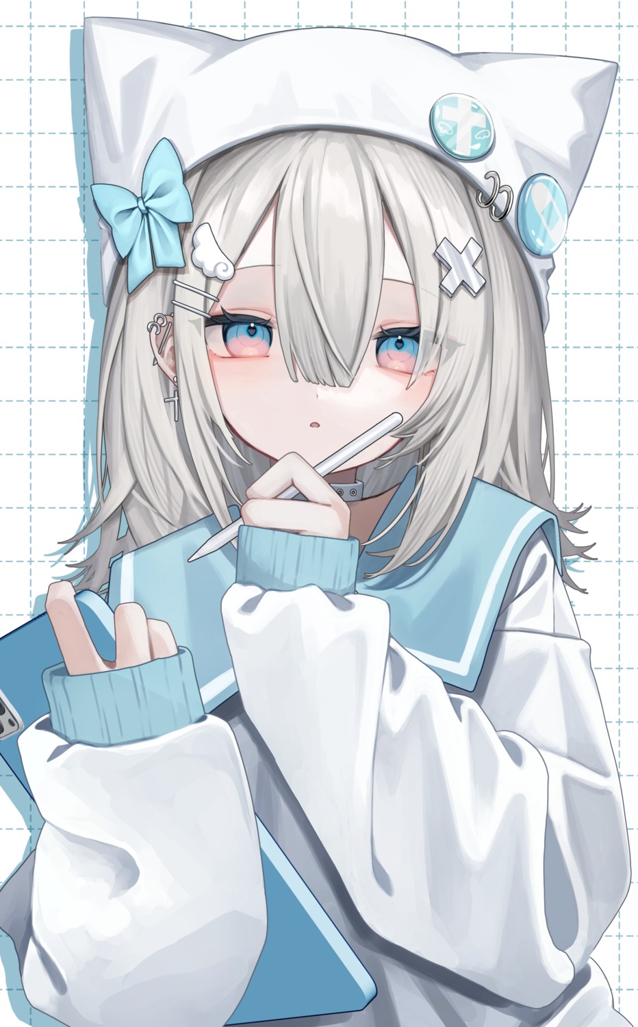 animal_ears, nekomimi, seifuku, squallea