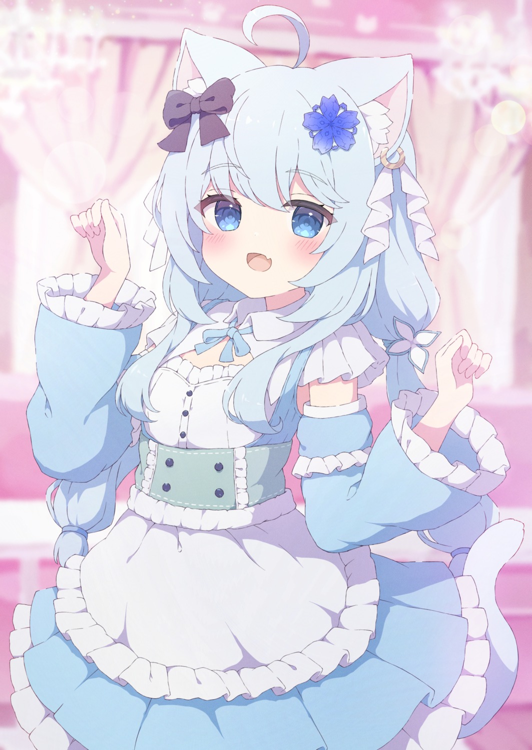animal_ears, maid, nekomimi, tail, tyakomes