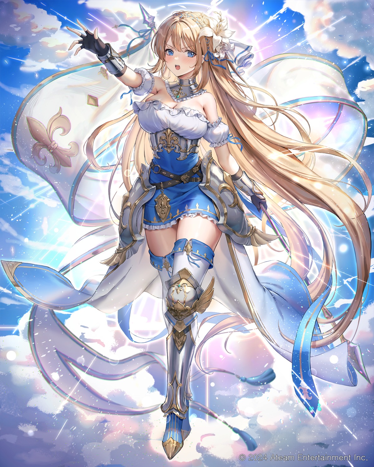 armor, dress, jademoon, thighhighs