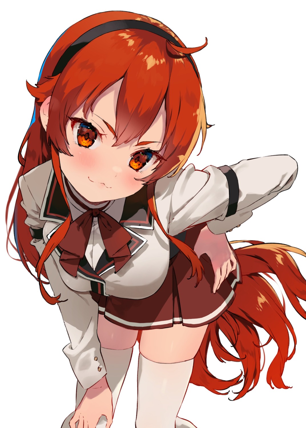 eris_boreas_greyrat, mokkori, mushoku_tensei, seifuku, thighhighs