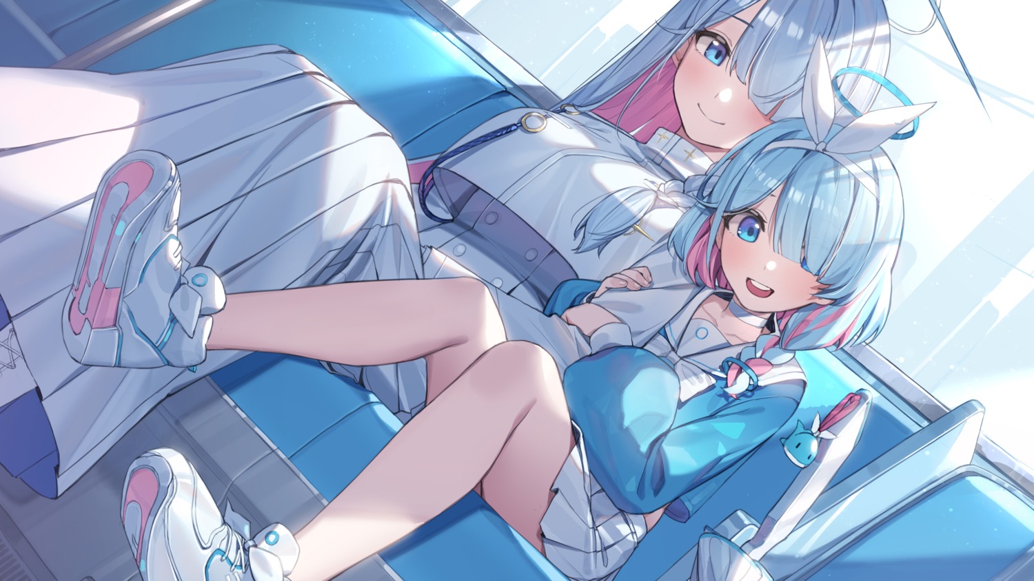arona_(blue_archive), blue_archive, general_student_council_president, halo, piyo_(pixiv_2308057), seifuku