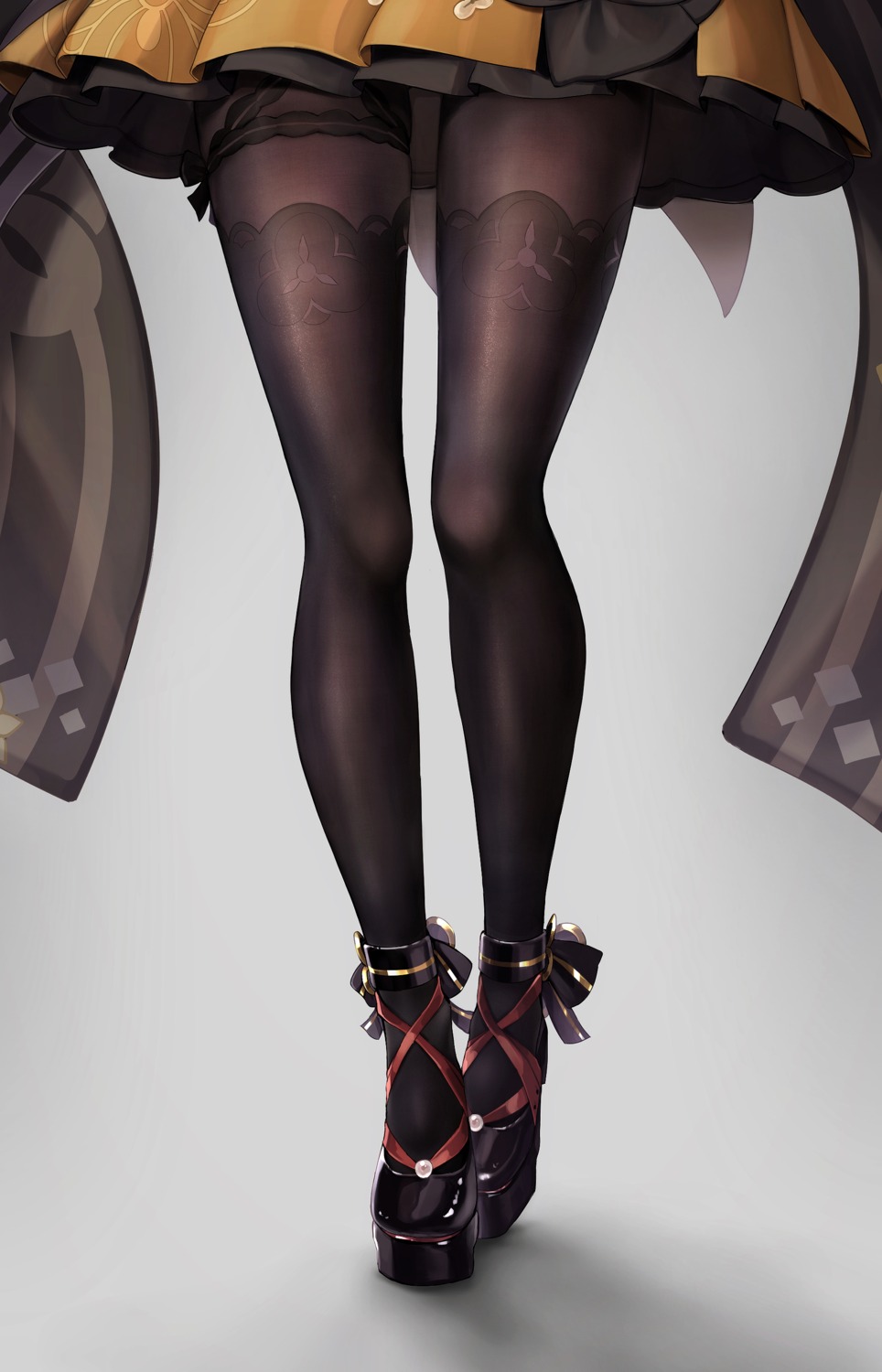 chiori, garter, genshin_impact, hamburg_oniku, heels, japanese_clothes, pantyhose