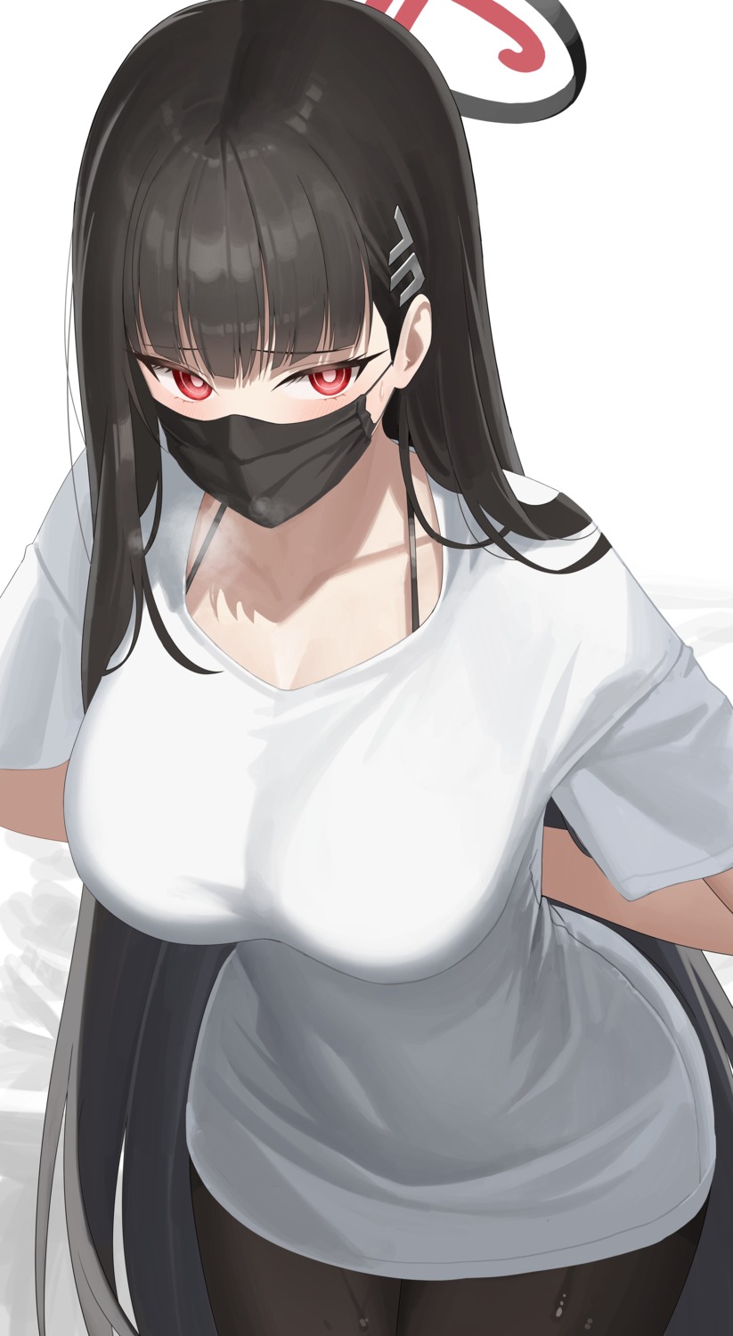 blue_archive, halo, pantyhose, re-leaf, tsukatsuki_rio