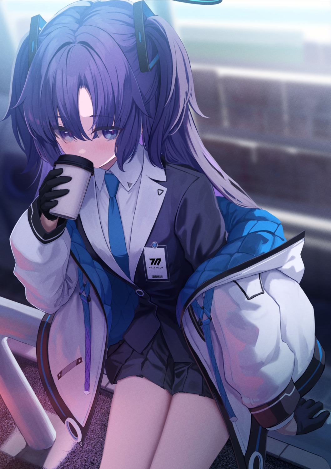 blue_archive, halo, hayase_yuuka, seifuku, takashima_shoa