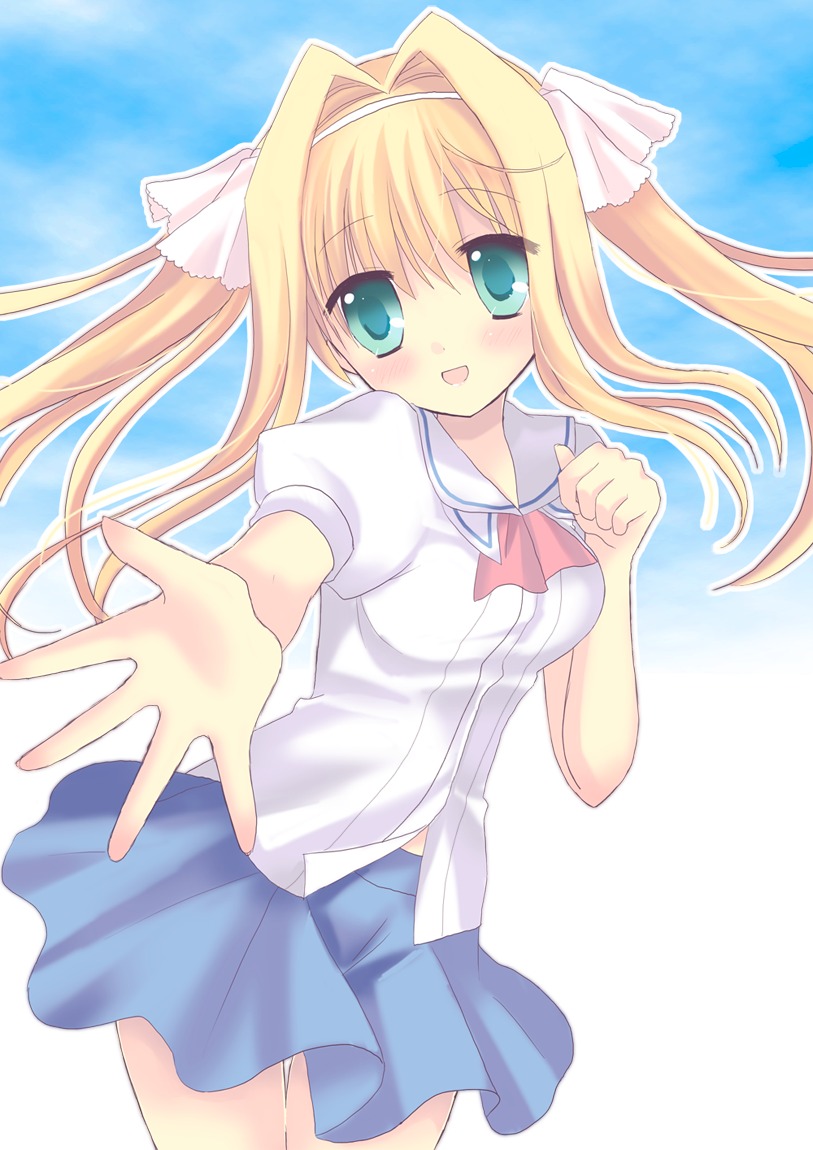 hayama_umi, kono_aozora_ni_yakusoku_wo, mana_(artist), seifuku