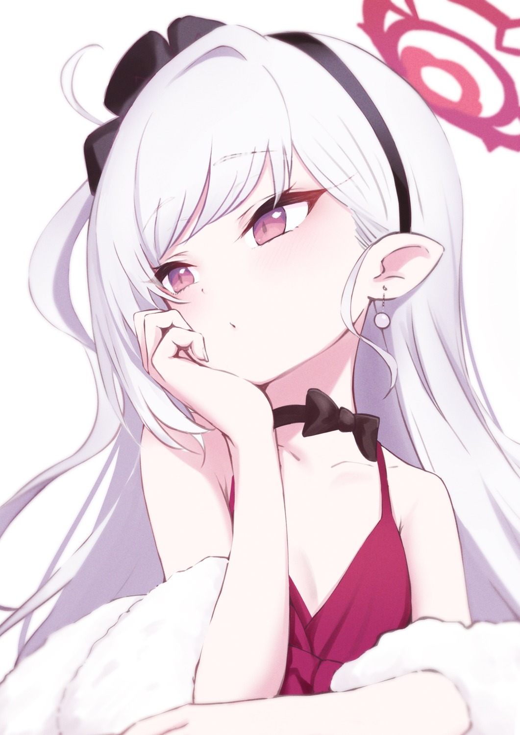 asagi_mutsuki, blue_archive, halo, no_bra, pikao, pointy_ears