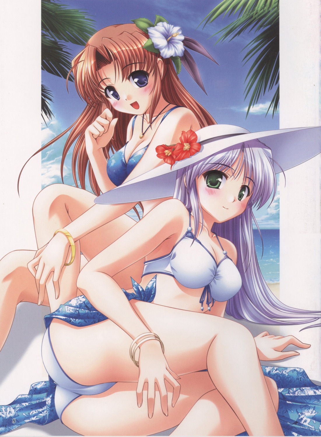ass, bekkankou, bikini, cleavage, feena_fam_earthlight, swimsuits, takamizawa_natsuki, yoake_mae_yori_ruriiro_na