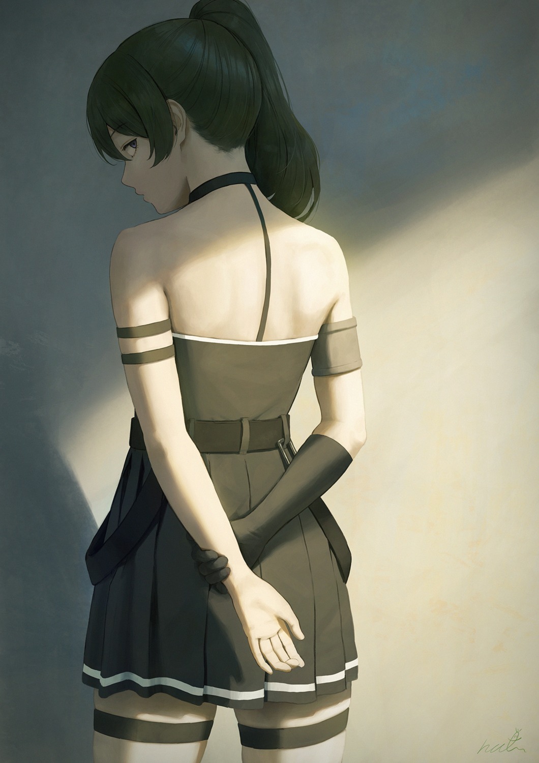 dress, garter, no_bra, papi_(papiron100), sousou_no_frieren, ubel