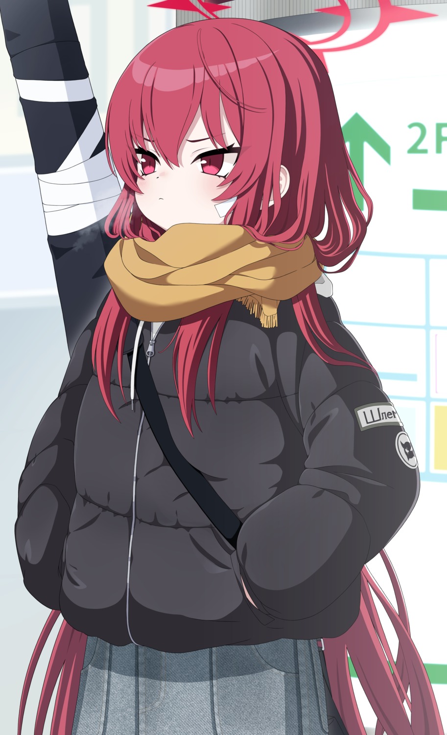 bandaid, blue_archive, halo, kokolokokomika, komakaze_rabu