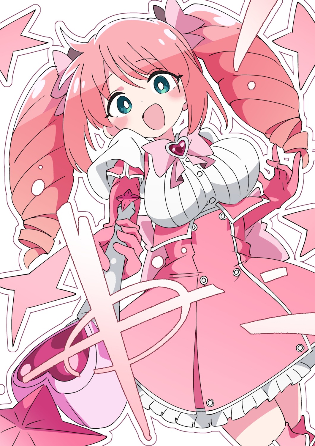hanabishi_haruka, ixy, mahou_shoujo_ni_akogarete, thighhighs, weapon