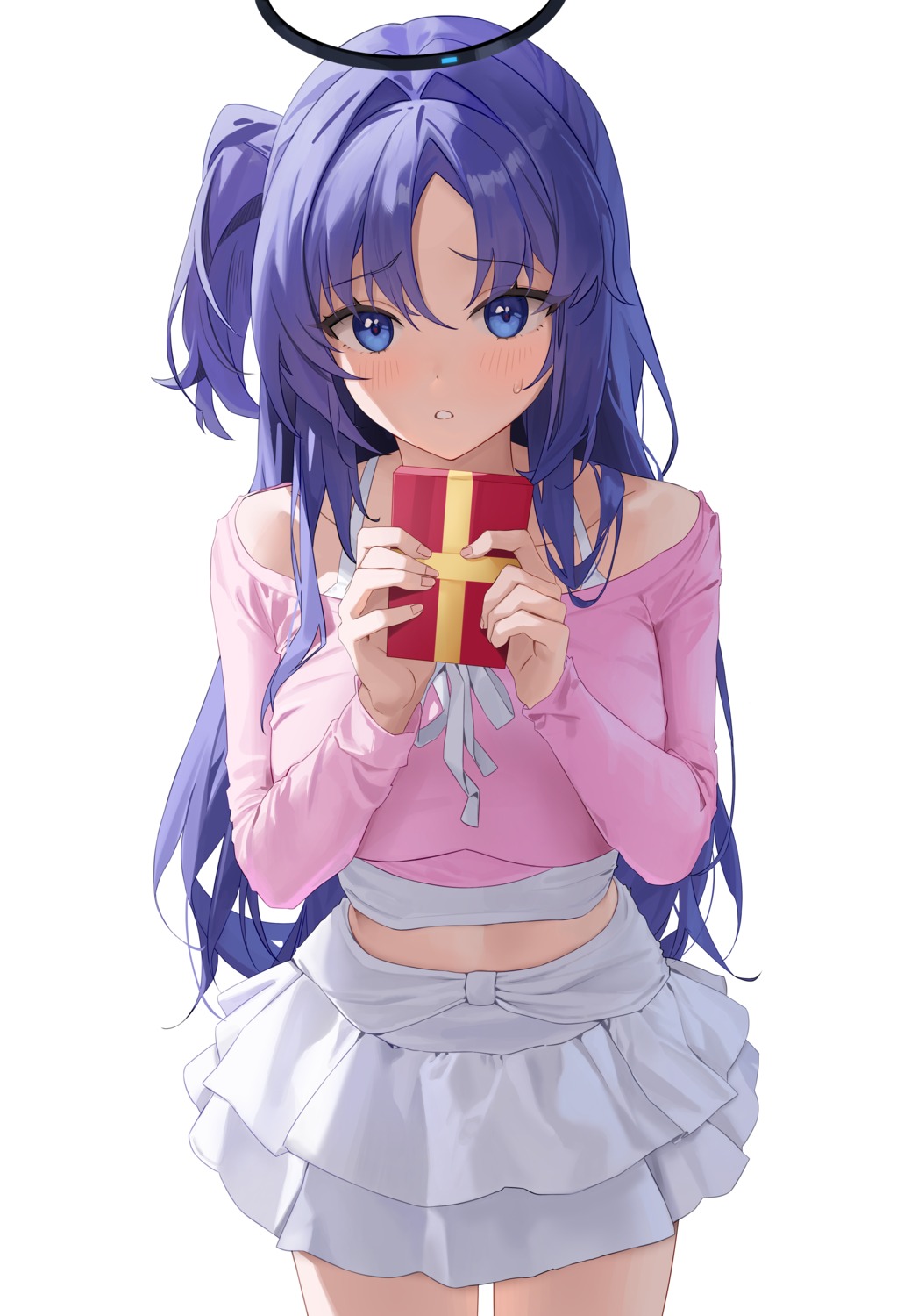 blue_archive, halo, hayase_yuuka, hido88, valentine