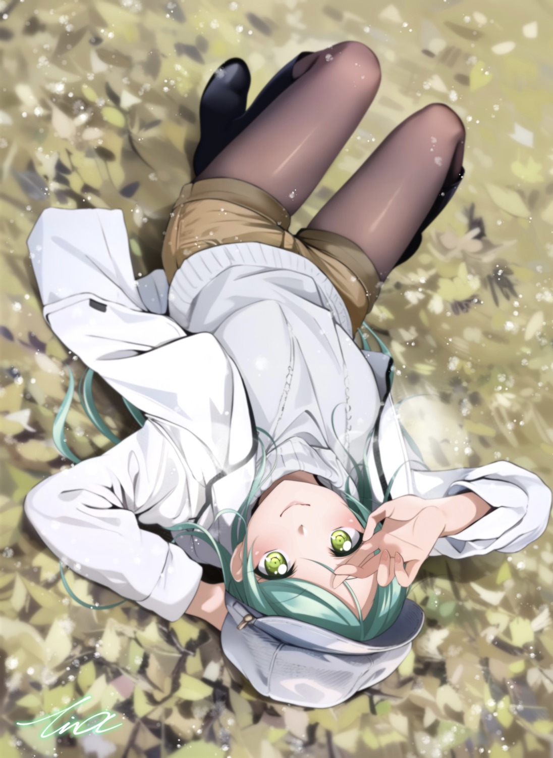 bang_dream!, bang_dream!_episode_of_roselia, hikawa_sayo, pantyhose, sweater, tina_(pixiv37050289)