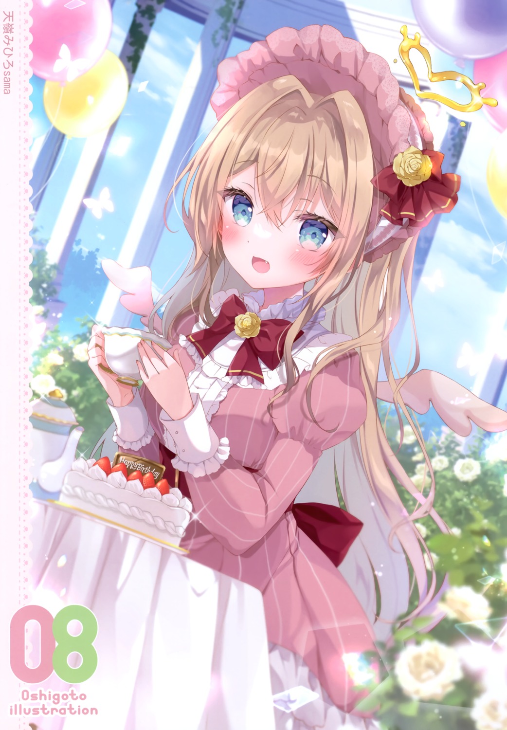 amane_mihiro, angel, dress, indie_virtual_youtuber, lolita_fashion, picpicgram, platinum_kinoko, wings