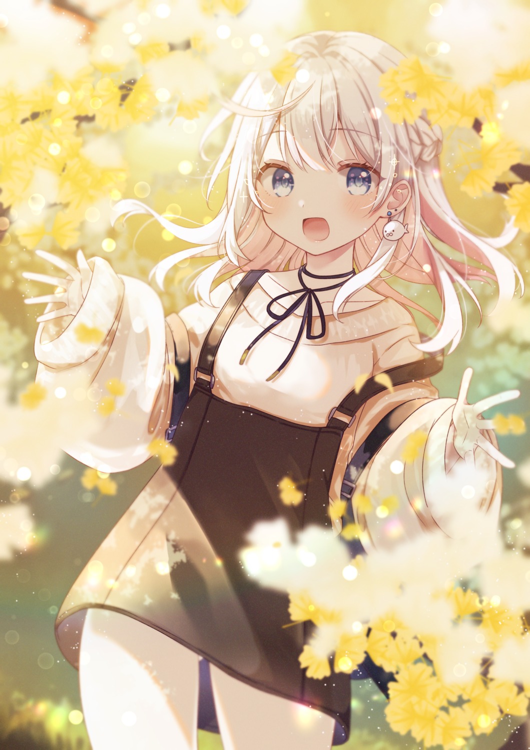 gomano_rio, gomano_rio_(vtuber), skirt_lift, sweater