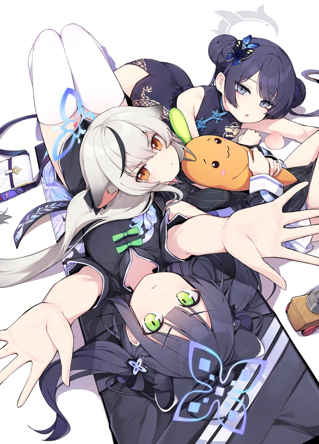 animal_ears, blue_archive, chinadress, ddangbi, halo, nekomimi, ryuuge_kisaki, sunohara_kokona