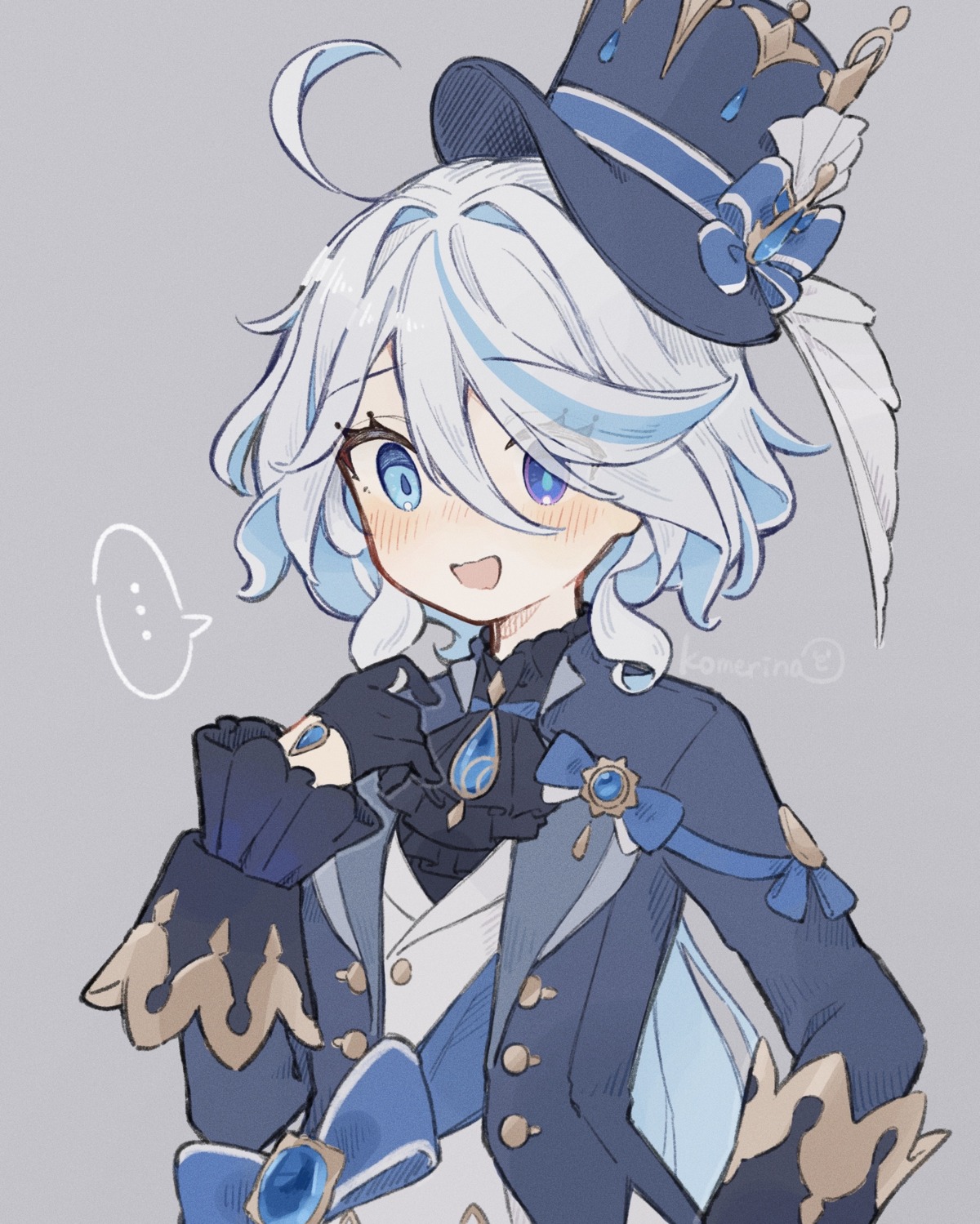 furina, genshin_impact, heterochromia, komerina