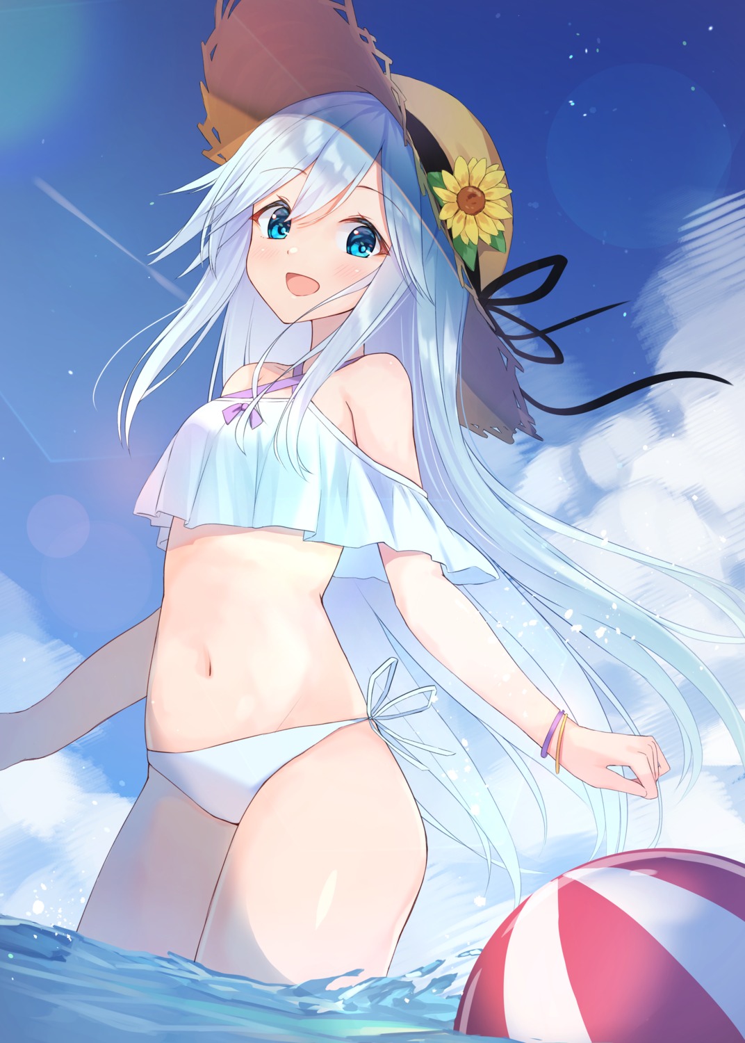 bikini, shirai_tanuki, swimsuits, wet