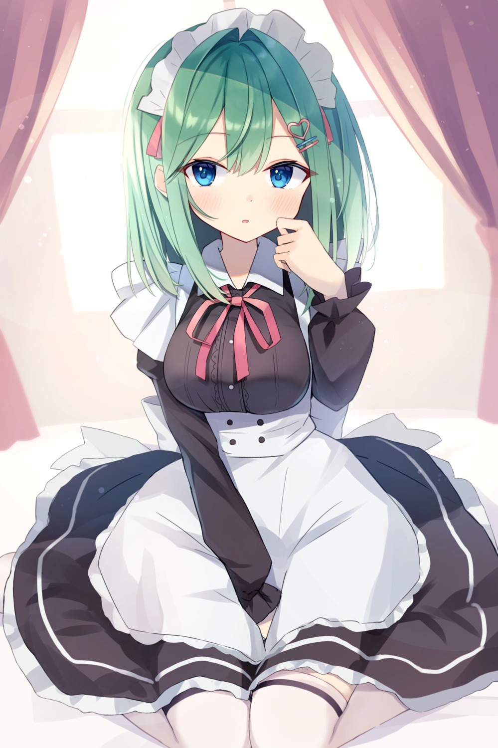 maid, shirai_tanuki, takeda_emi, thighhighs