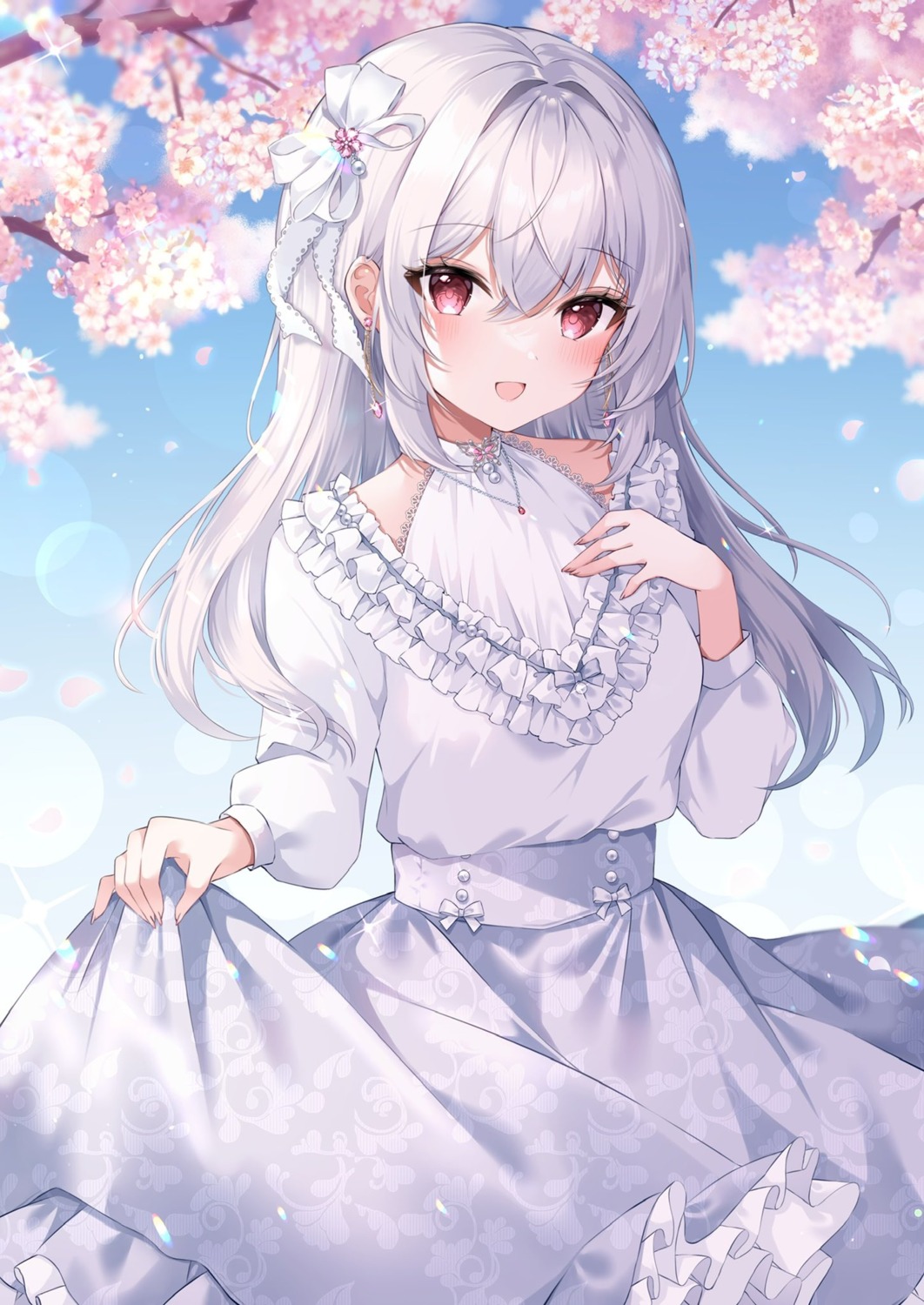 dress, skirt_lift, yumekoron