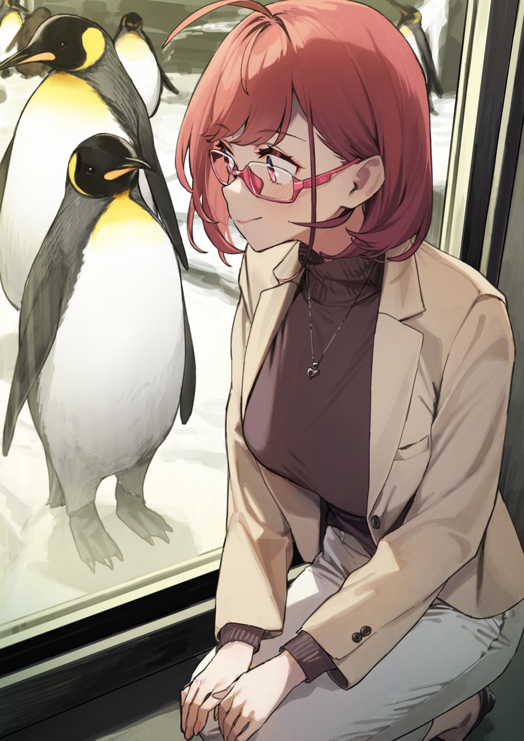 92m, megane, penguin, sweater