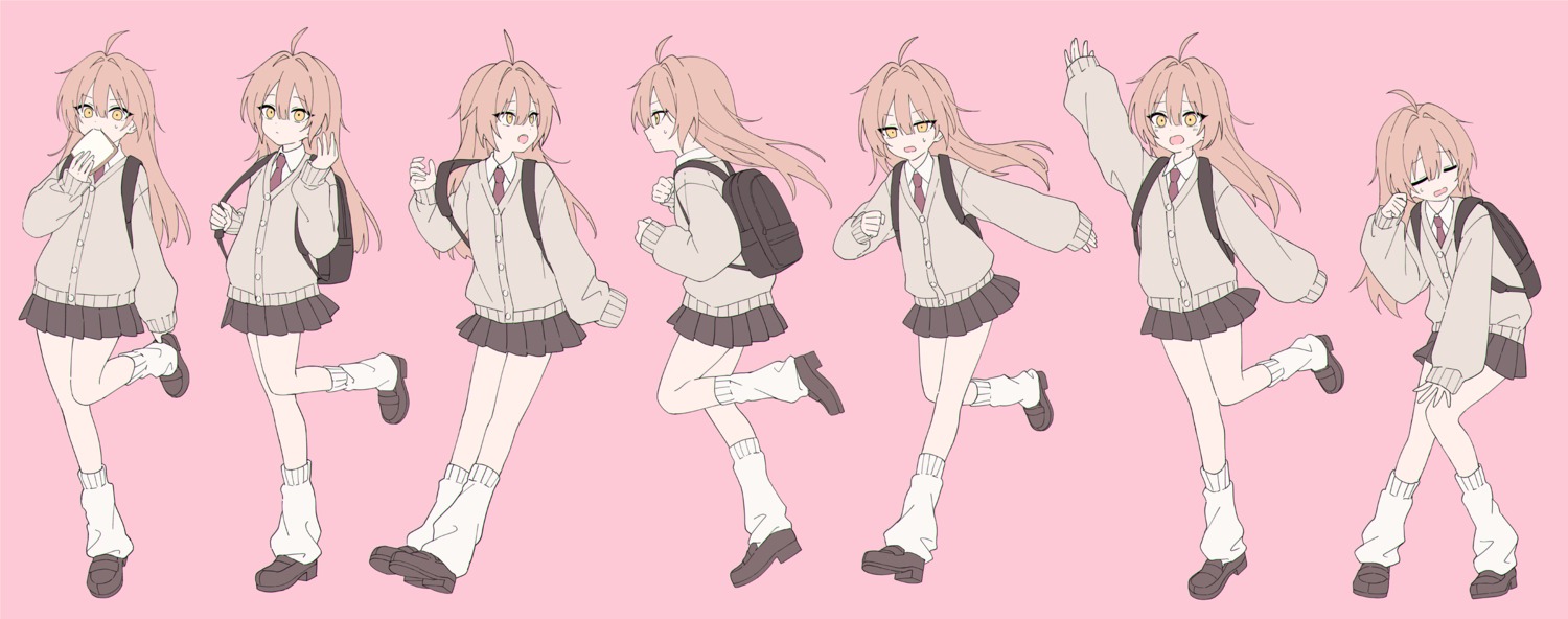 indie_virtual_youtuber, rurudo, rurudo_lion, seifuku, sweater
