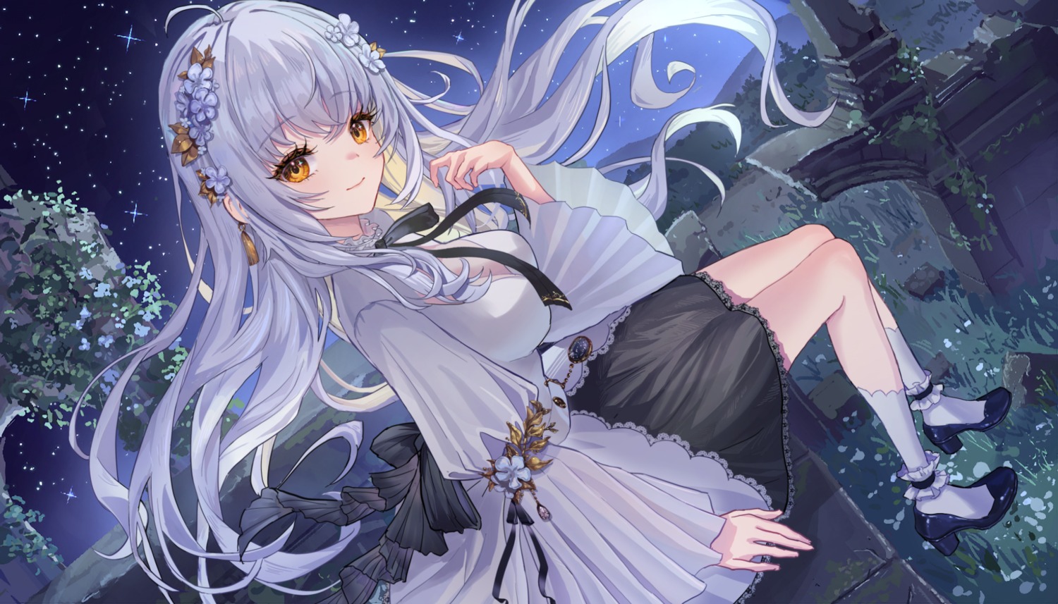 dress, hashiko_(neleven), heels, indie_virtual_youtuber, no_bra, sofieru