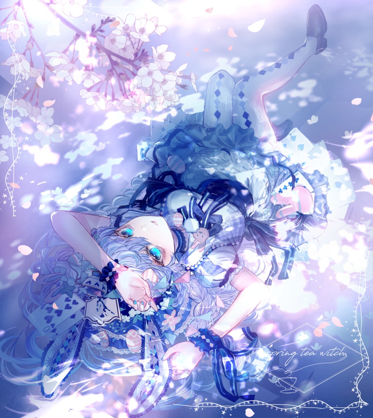 animal_ears, bunny_ears, dress, komorihikki, wet