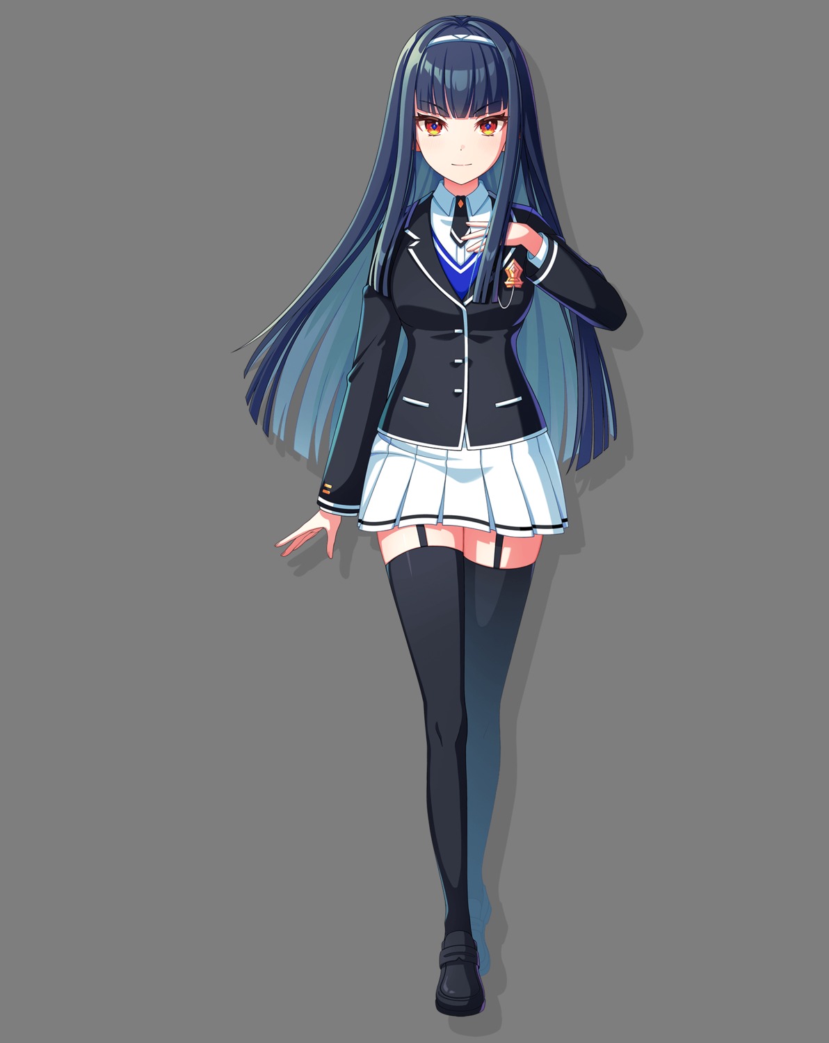 seifuku, senju_koyomi, stockings, sweater, tagme, thighhighs, transparent_png, world_dai_star