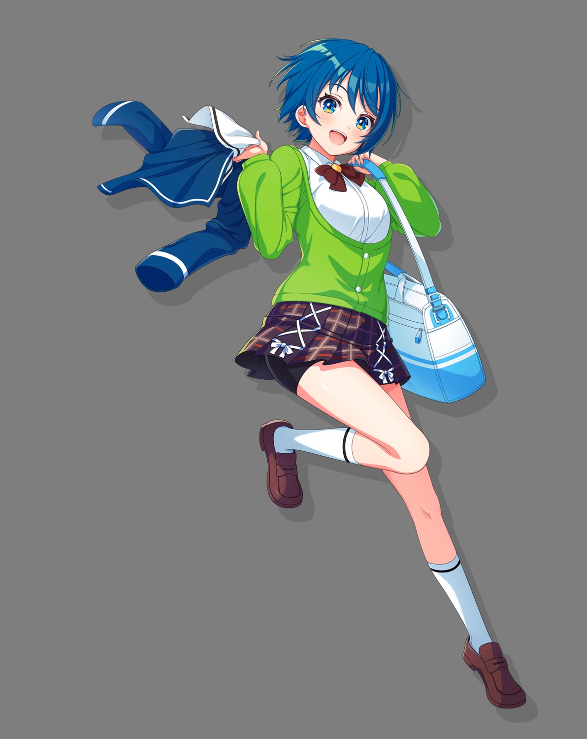 bike_shorts, seifuku, skirt_lift, sweater, tagme, toneri_nikako, transparent_png, world_dai_star