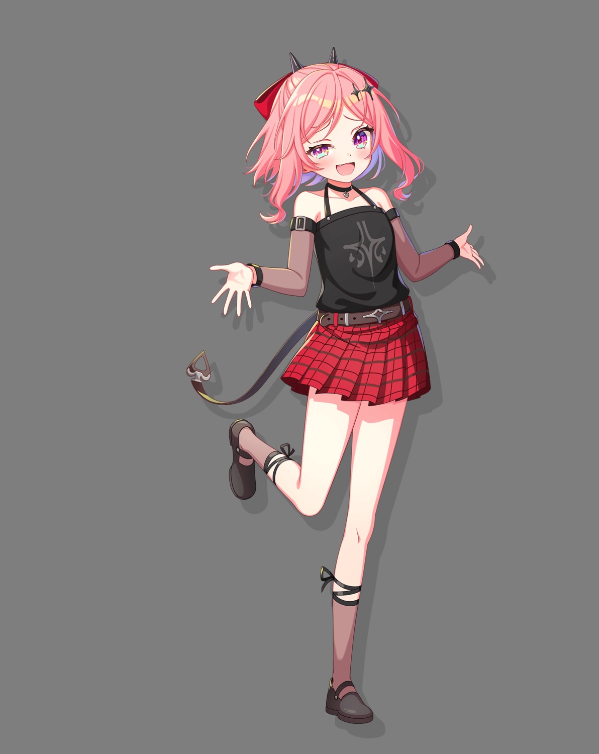 fudeshima_shigure, horns, tagme, tail, transparent_png, world_dai_star