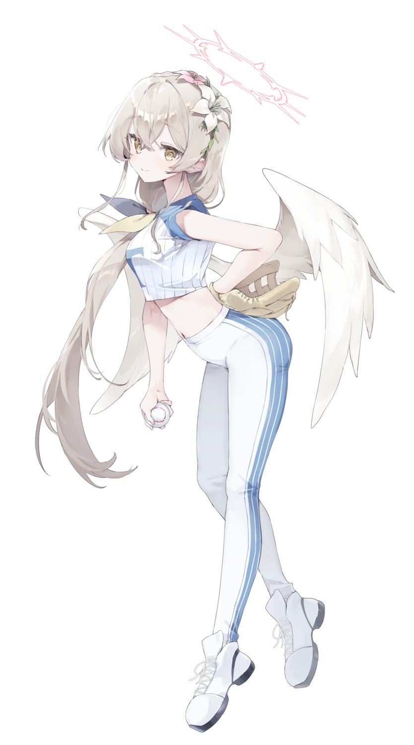 angel, baseball, blue_archive, kirifuji_nagisa, meunhongcha, uniform, wings
