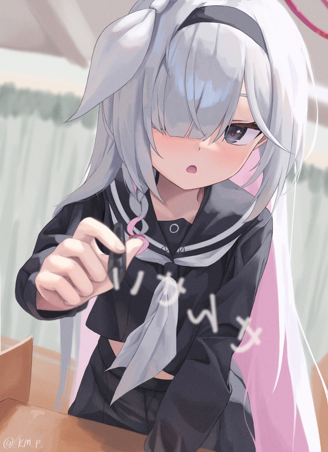 arona_(blue_archive), blue_archive, halo, kenma_pro, plana_(blue_archive), seifuku