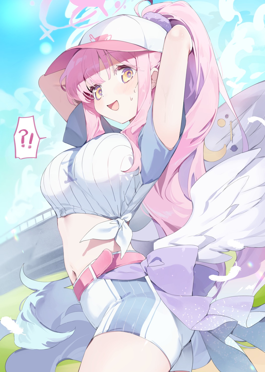angel, blue_archive, meunhongcha, misono_mika, uniform, wings