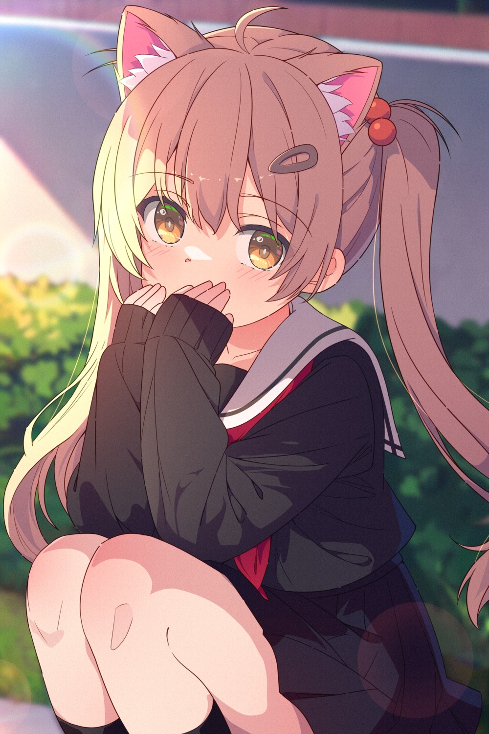 animal_ears, mhnohouki, nekomimi, seifuku