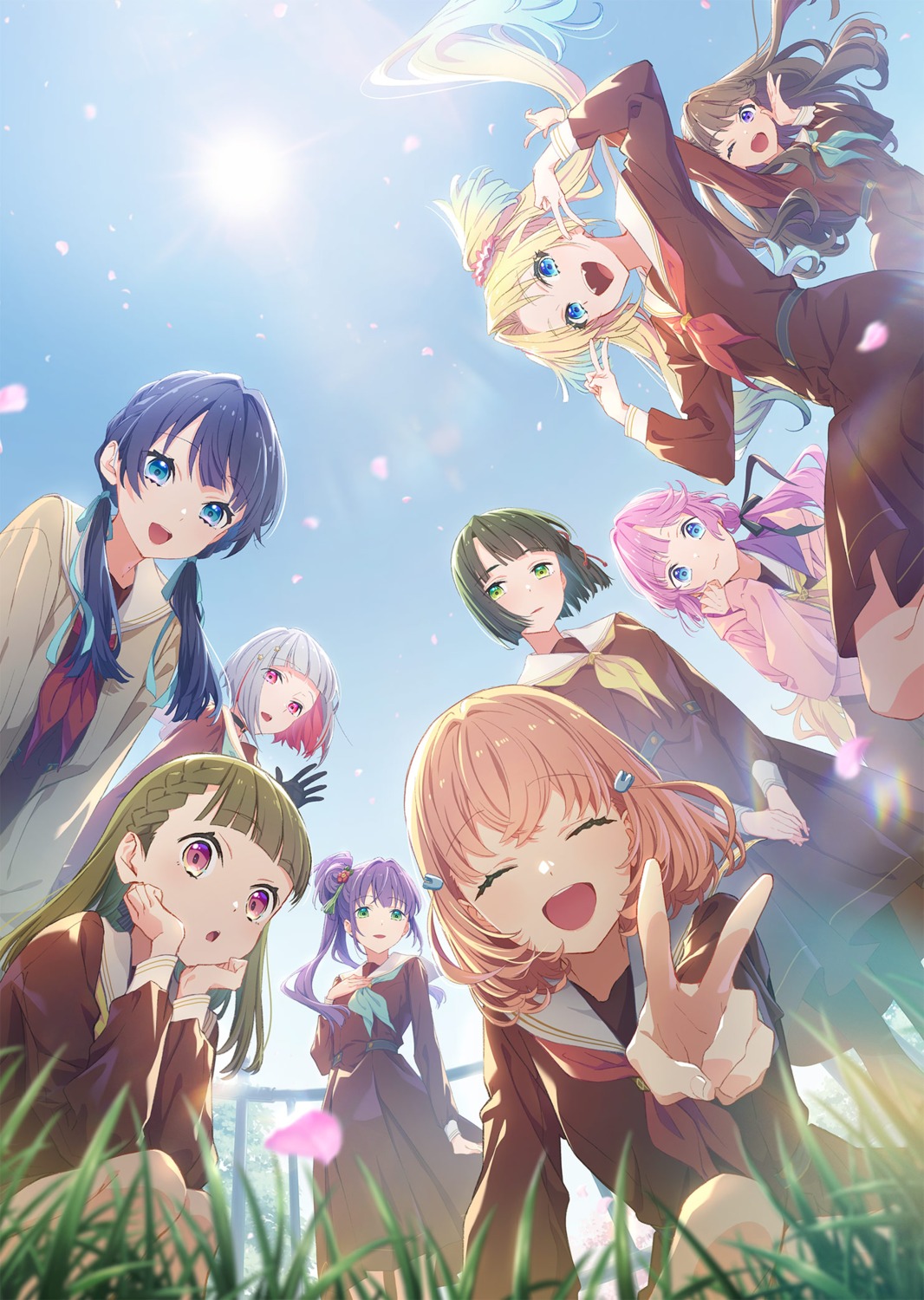 anyouji_hime, fujishima_megumi, hinoshita_kaho, kachimachi_kosuzu, love_live!_(series), love_live!_hasu_no_sora_jogakuin_school_idol_club, momose_ginko, murano_sayaka, oosawa_rurino, otomune_kozue, pantyhose, seifuku, sweater, tagme, yuugiri_tsuzuri
