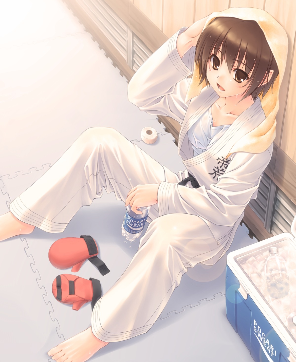 feet, kuroneko_sakon, see_through, wet_clothes