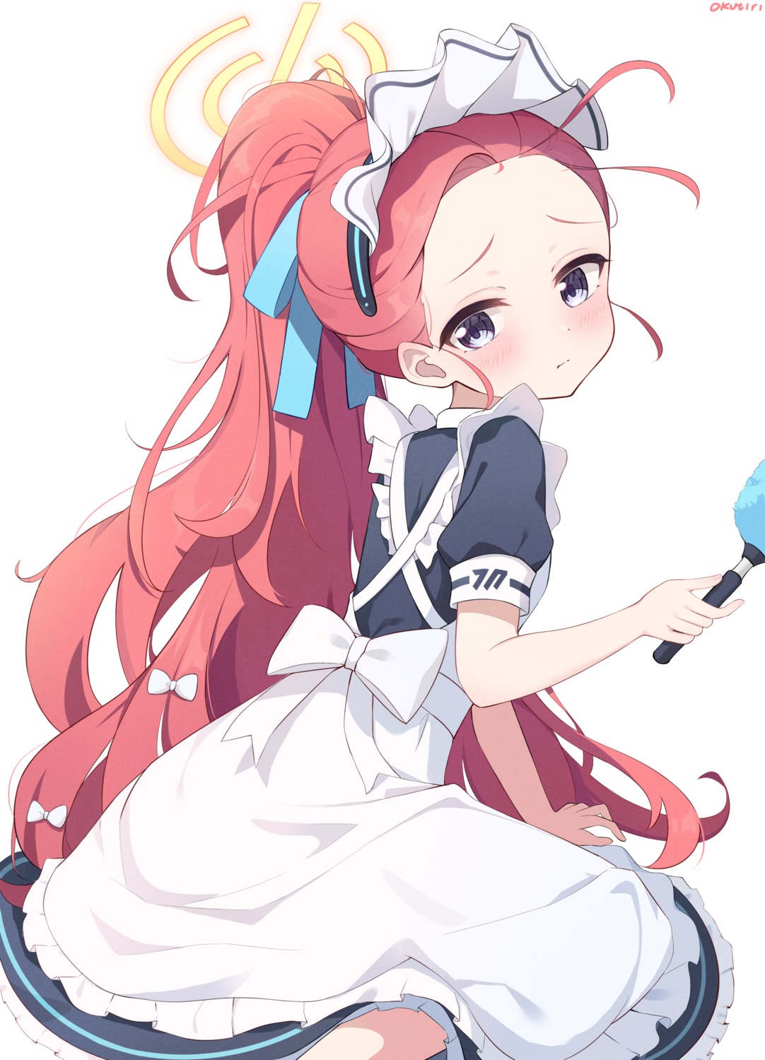 blue_archive, exusiai_dust, halo, hanaoka_yuzu, maid