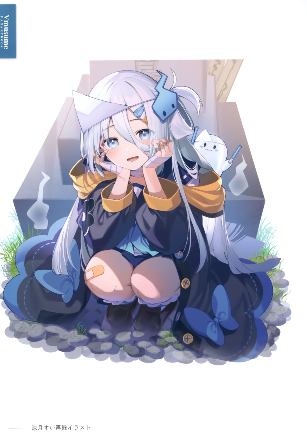 bandages, bandaid, mishima_kurone, seifuku, shiropro, suzutuki_sui, varium