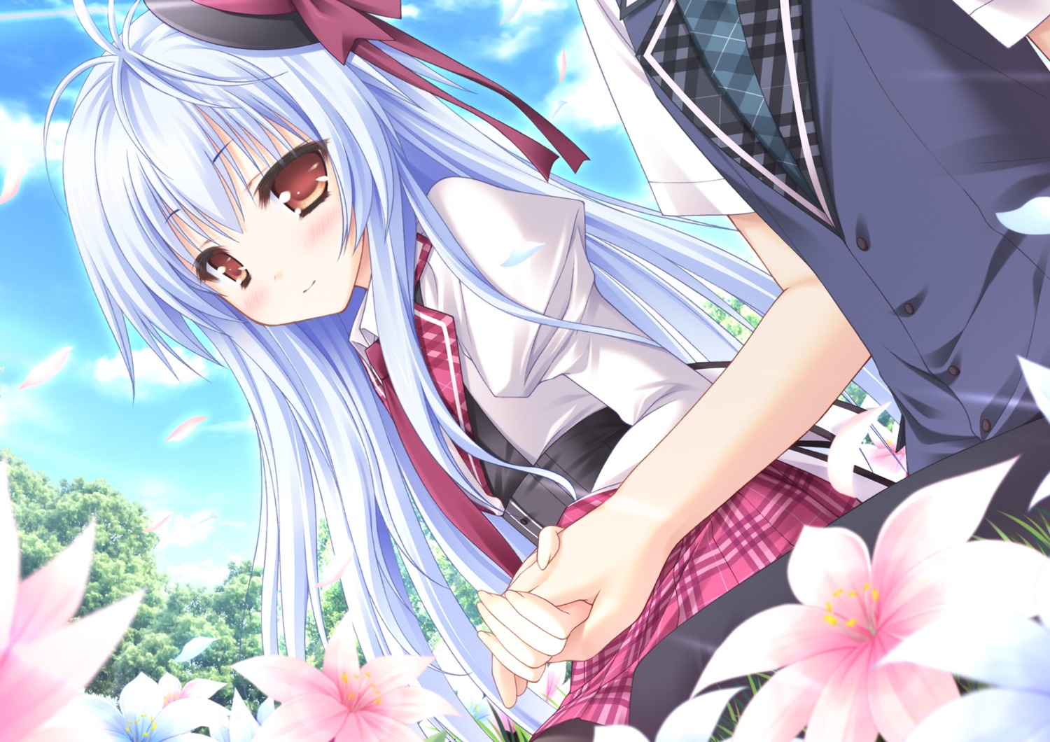 fujisaki_mao, hanairo_heptagram, lump_of_sugar, moekibara_fumitake, seifuku