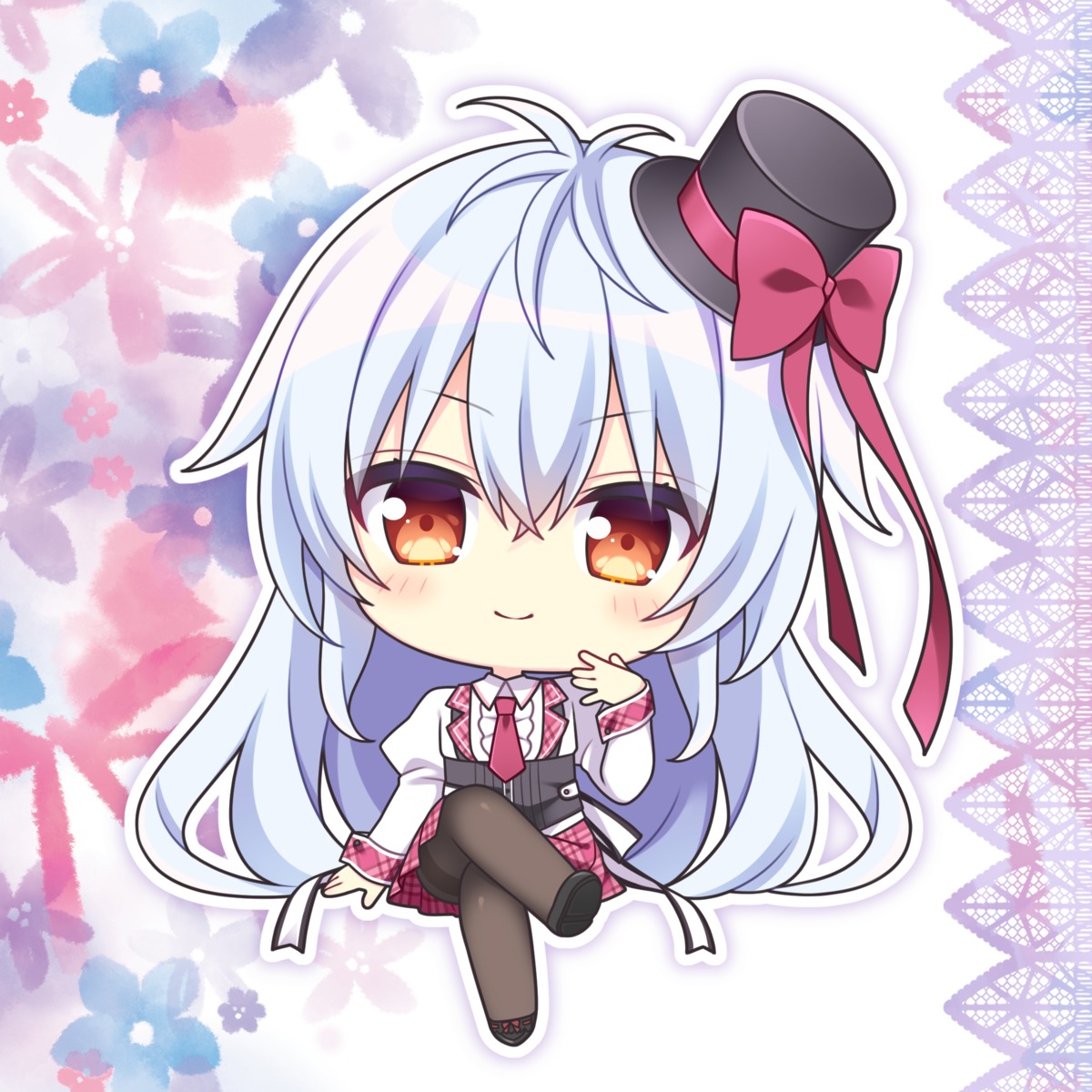 chibi, fujisaki_mao, hanairo_heptagram, lump_of_sugar, moekibara_fumitake, pantyhose, seifuku, skirt_lift