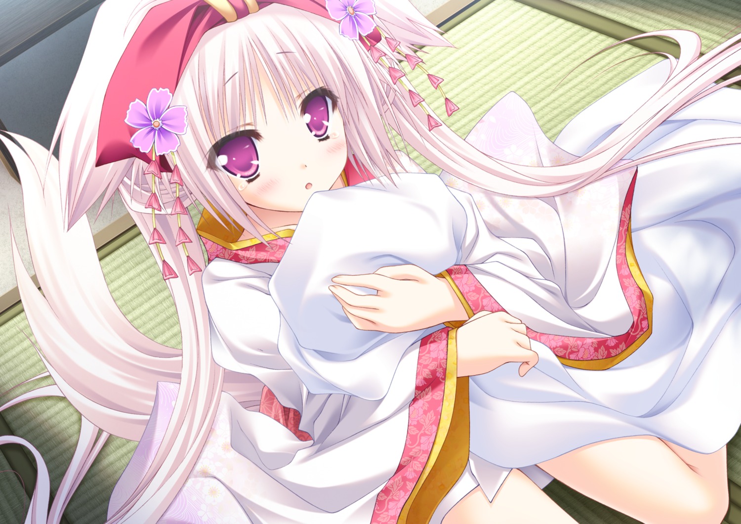 animal_ears, game_cg, hanairo_heptagram, japanese_clothes, kitsune, lump_of_sugar, miyuri, moekibara_fumitake