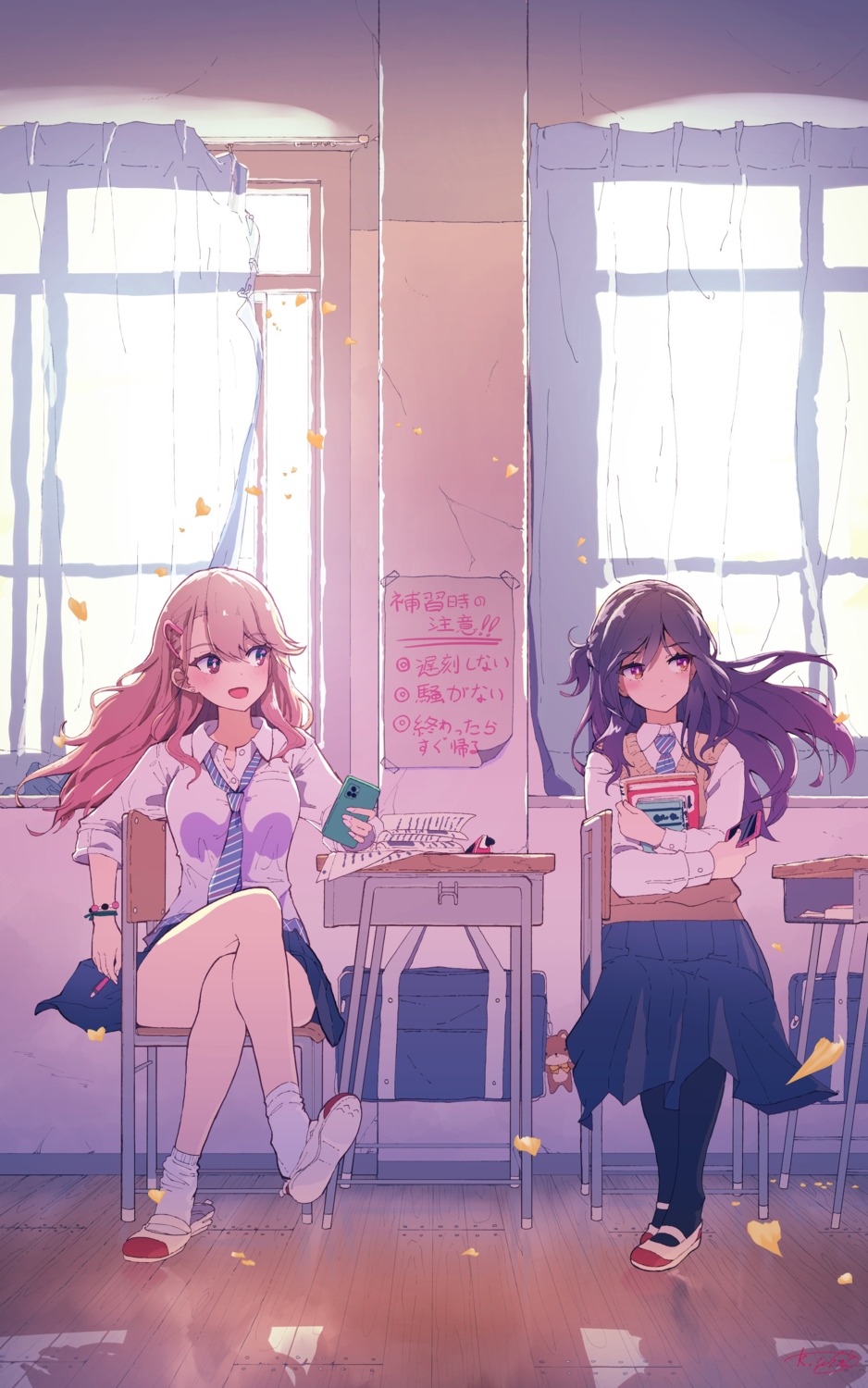 kagawa_yuusaku, pantyhose, seifuku, sweater