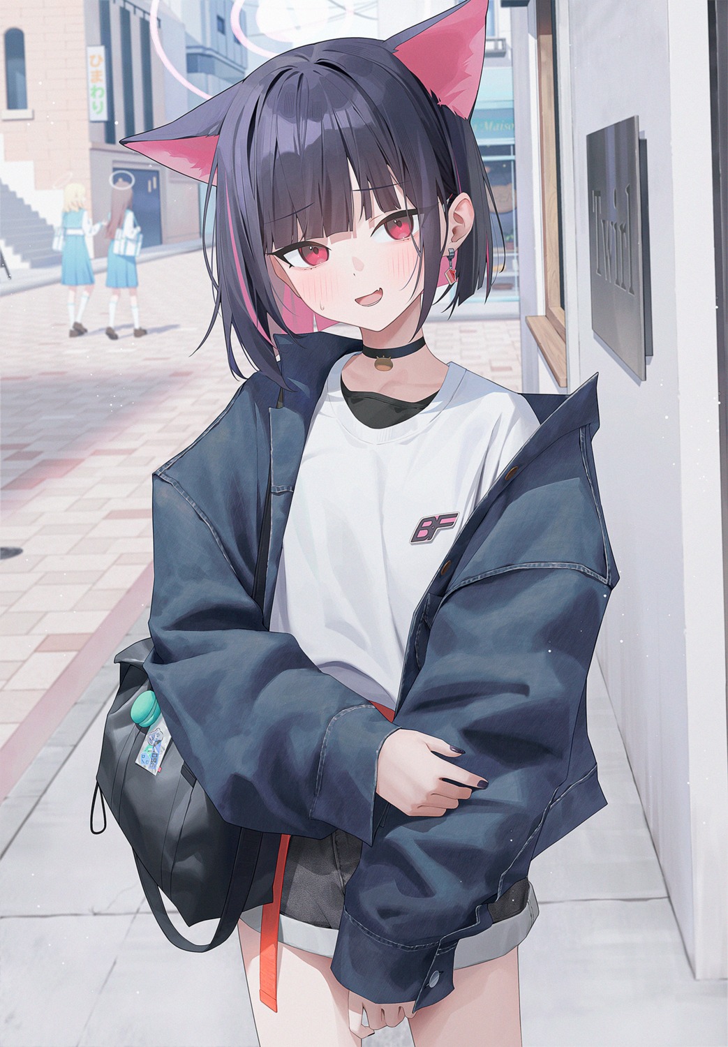 animal_ears, aya_(lezon), blue_archive, halo, kyouyama_kazusa, nekomimi