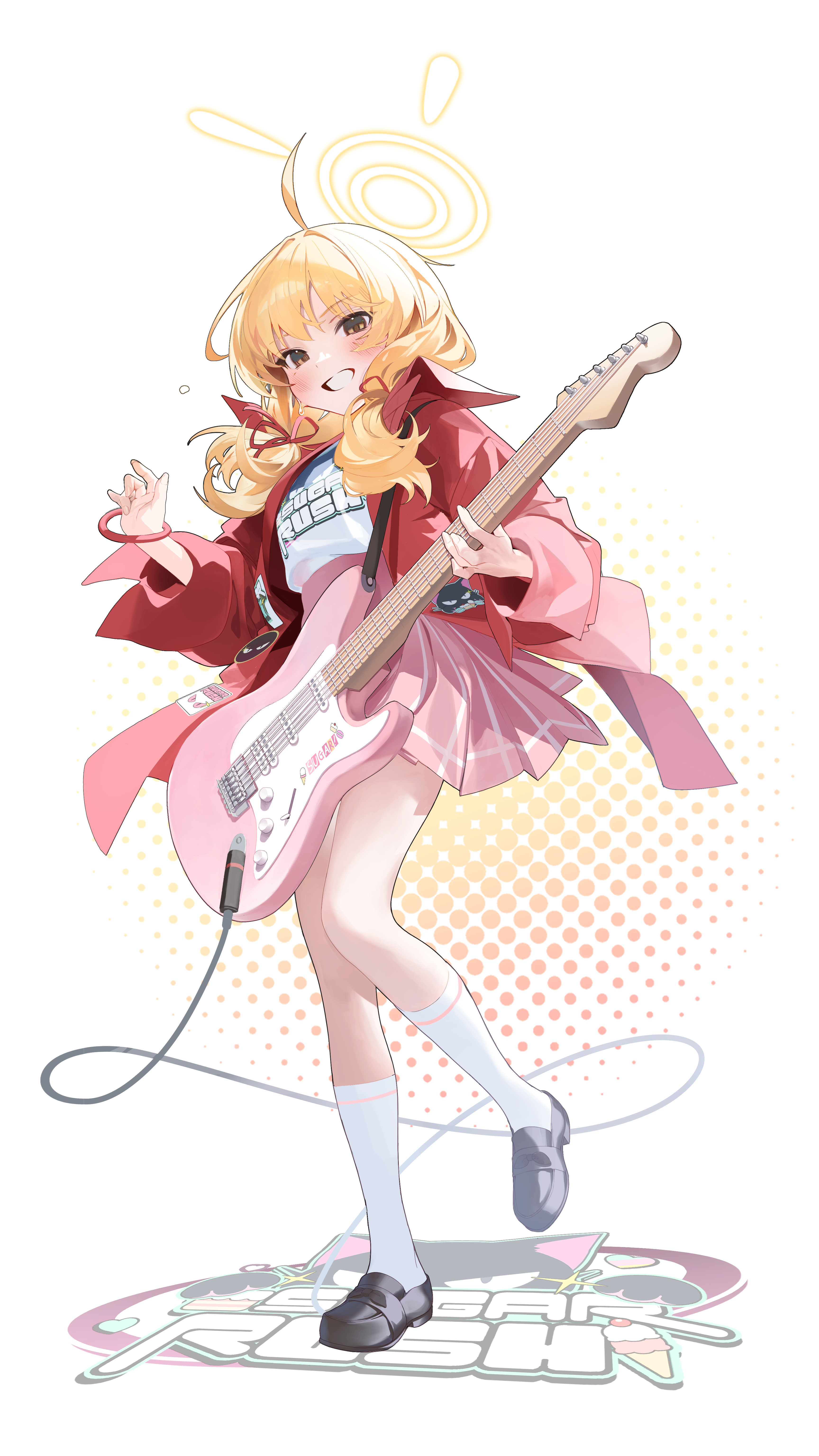 amejaga, blue_archive, guitar, halo, ibaragi_yoshimi