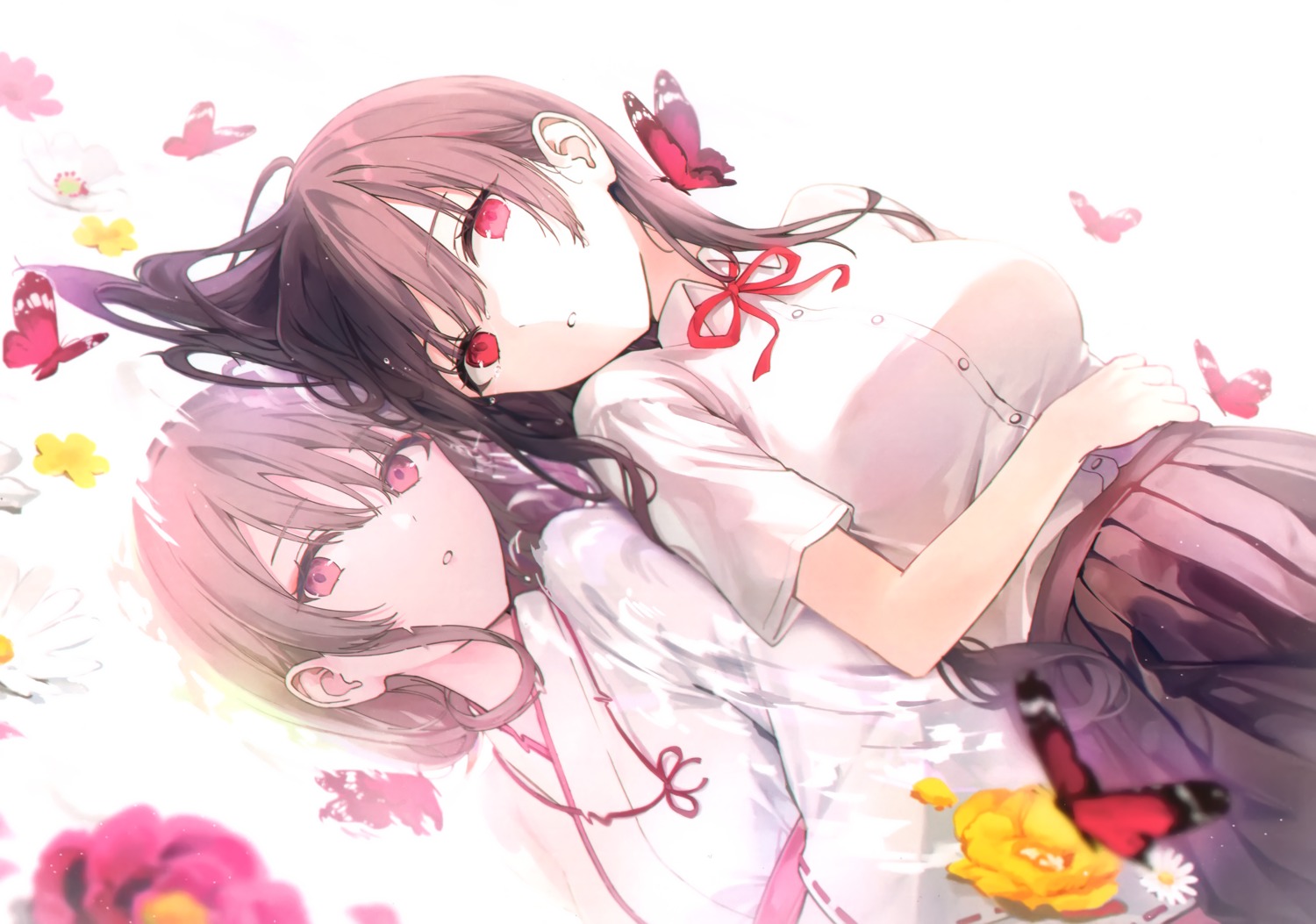 miko, ran9u, seifuku