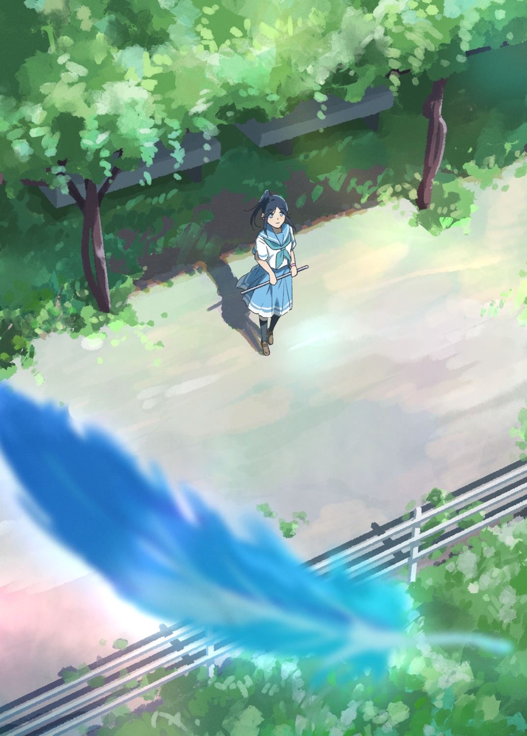 hibike!_euphonium, kasaki_nozomi, landscape, seifuku, tototo