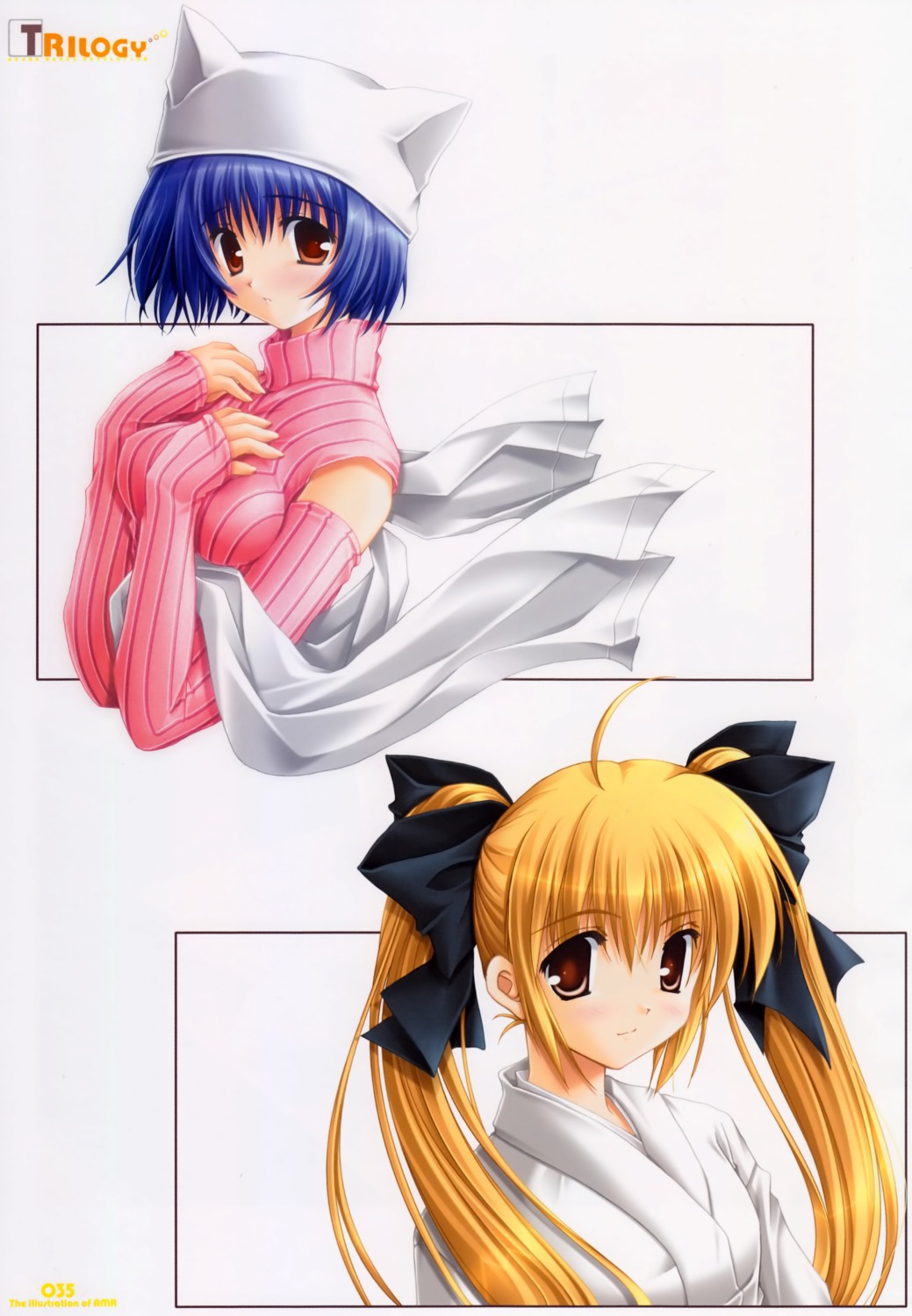akane_makes_revolution, ikegami_akane, kitazato_shigure, snow_(game), yukata